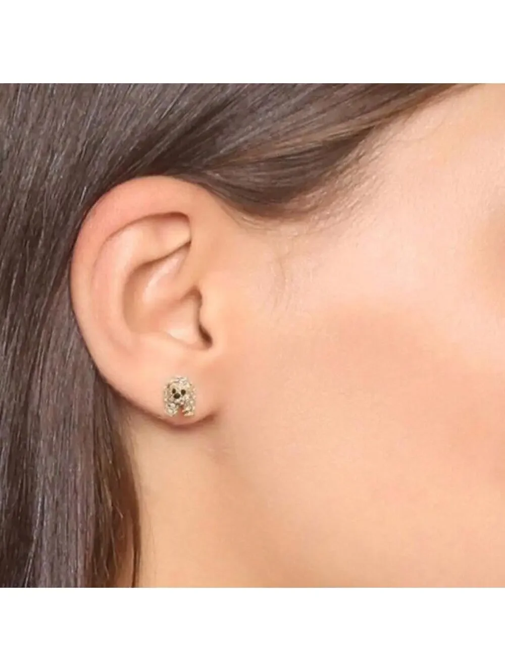 Kate Spade Cold Comfort Pave Polar Bear Earrings